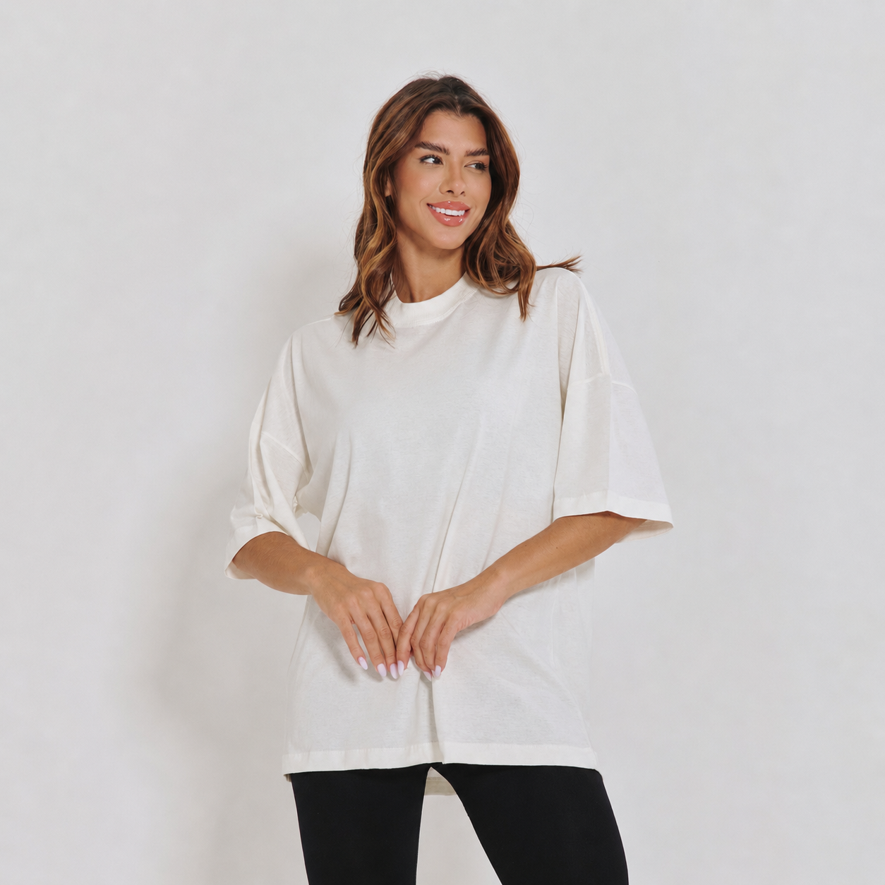 Camiseta Oversized Offwhite Lisa Malha CT875 – Honey Be Brasil