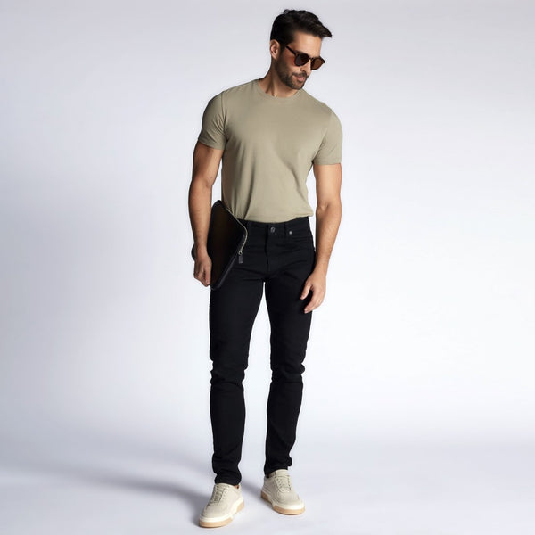 Calça Jeans Masculina Slim Black Elastano PB-003