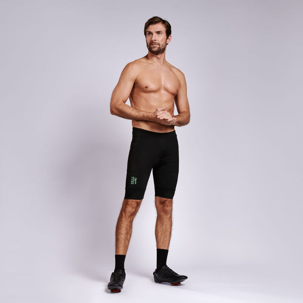 Bermuda Triathlon Masculina Marçal Sports Preta com Espuma BD004