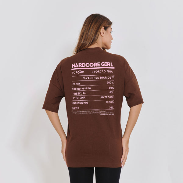 Blusa Fitness Mocha Hardcore Girl BL609