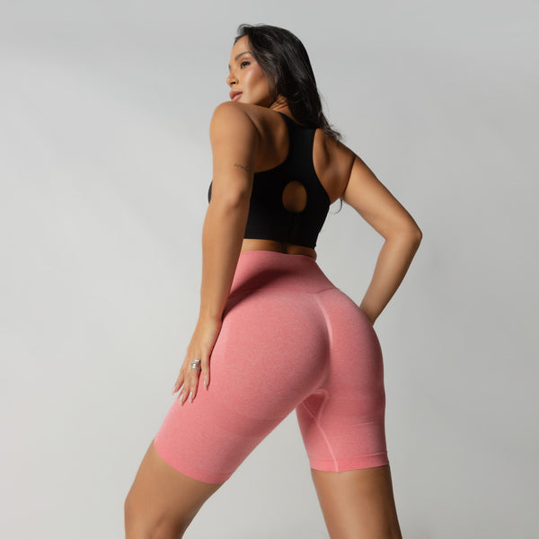 Bermuda Fitness Empina Bumbum Seamless Vermelho BD195