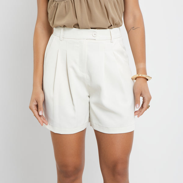 Bermuda Feminina de Alfaiataria com Elastano – Tecido Estruturado BD211