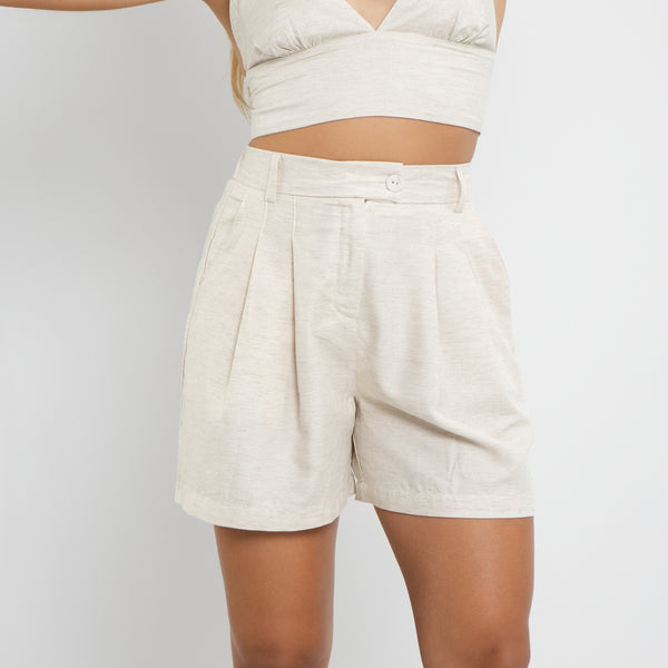 Bermuda Feminina de Alfaiataria em Linho com Seda BD212