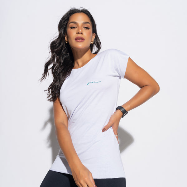 Blusa Fitness Branca Good Energy BL489