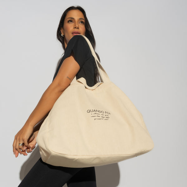 Bolsa Oversized Tote Bag De Da Caroline Andrade BA095