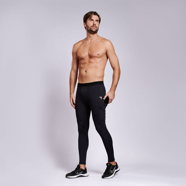 Calça Compressão Poliamida Marçal Sports Preta CF001