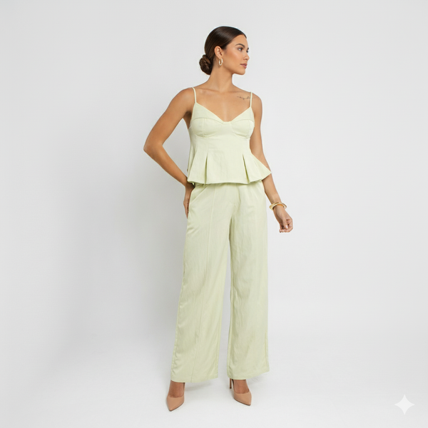 Calça Feminina de Alfaiataria em Poliamida com Viscose LG2378