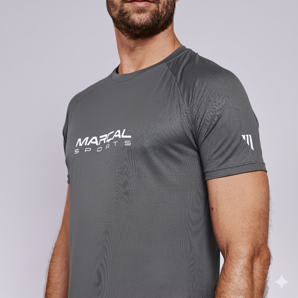 Camisa Raglan Poliamida Marçal Sports Cinza CM012