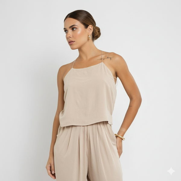 Camiseta Feminina de Viscose – Alças Finas CT864