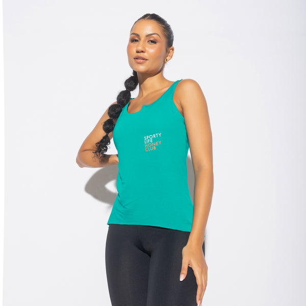 Camiseta Fitness Verde Sporty Life  CT808