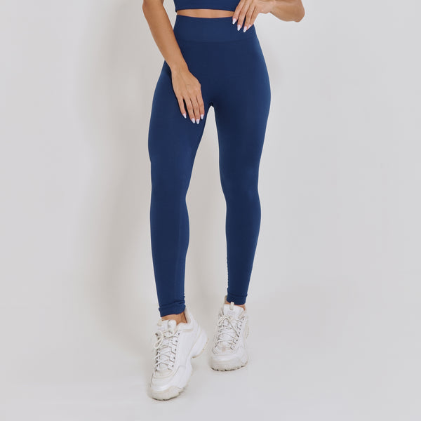 Legging Fitness Sem Costura Básica Marinho LG2354