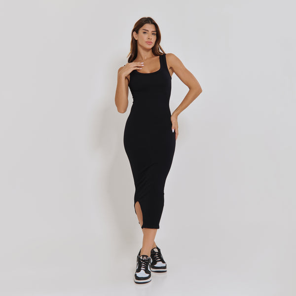 Vestido Sem Costura Básico Preto VT105