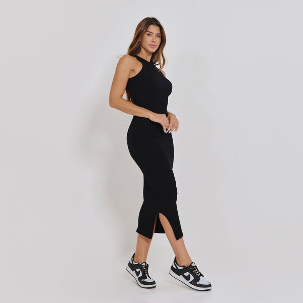 Vestido Sem Costura Nadador Preto VT100