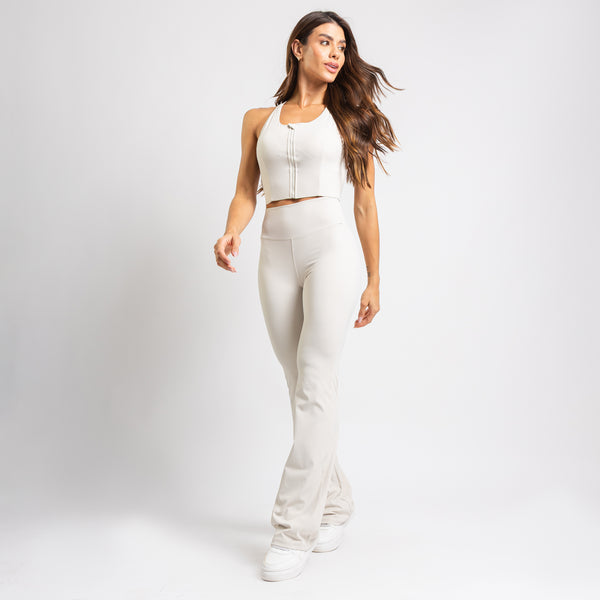 Legging Fitness Bailarina Empina Bumbum Poliamida Premium Bege LG2369