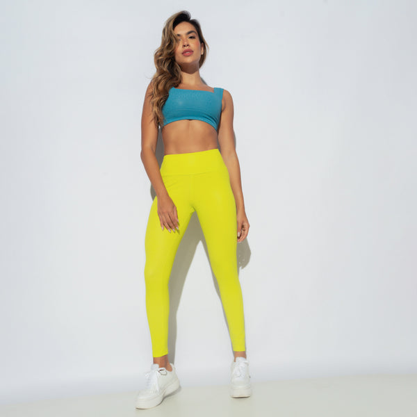 Legging Fitness Básica Skin Amarelo LG2209