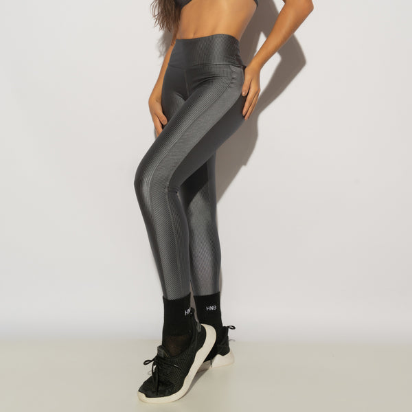 Legging Fitness Cinza Canelado LG2194