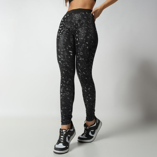 Legging Fitness Preta Com Elástico All Black LG2225