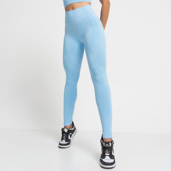Legging Fitness Seamless Azul Mescla LG2287