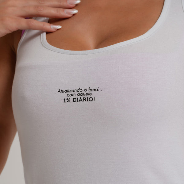 Regata Fitness Branca Da Laura Dona RG126