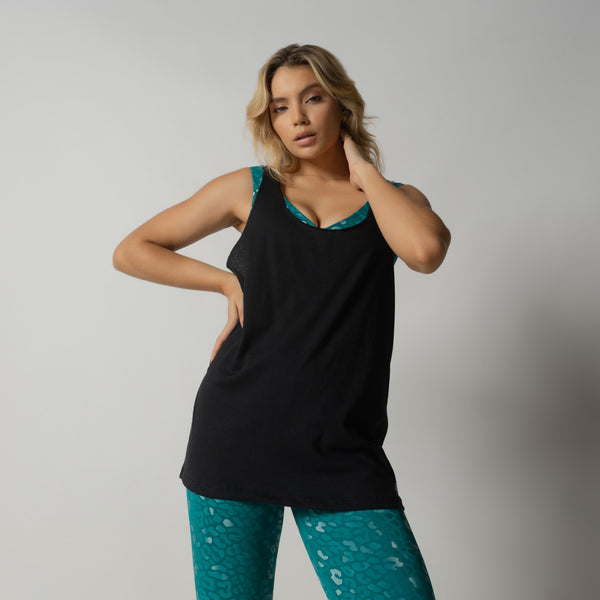Camiseta Fitness Preta Nadador Básica RG124
