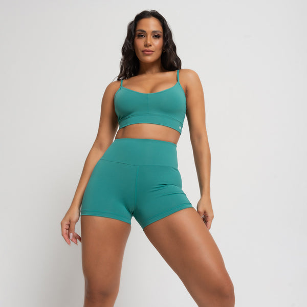 Short Fitness Básico Verde Escuro Honey Club SH705