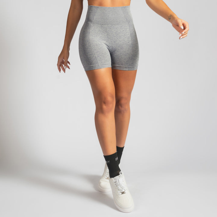 Sh678 Short Fitness Seamless Mescla Claro SH678 – Honey Be Brasil