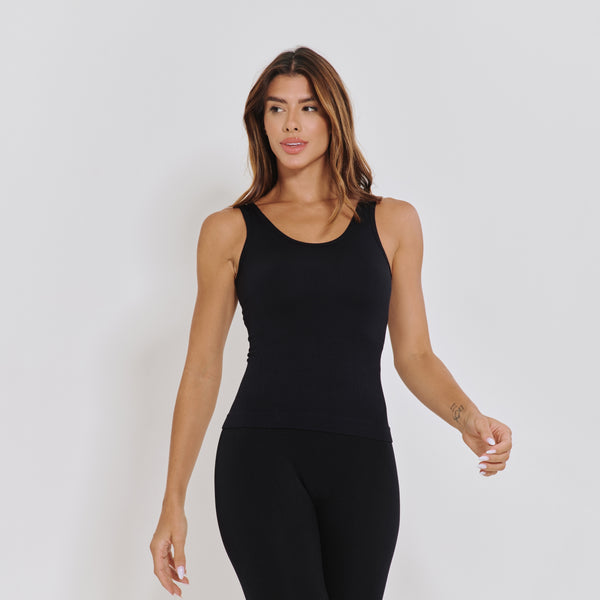 Camiseta Fitness Sem Costura Preta CT857