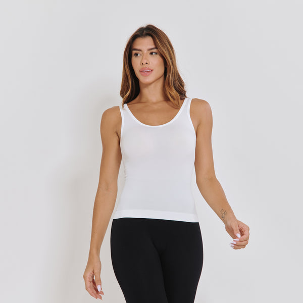 Camiseta Fitness Sem Costura Branca CT858